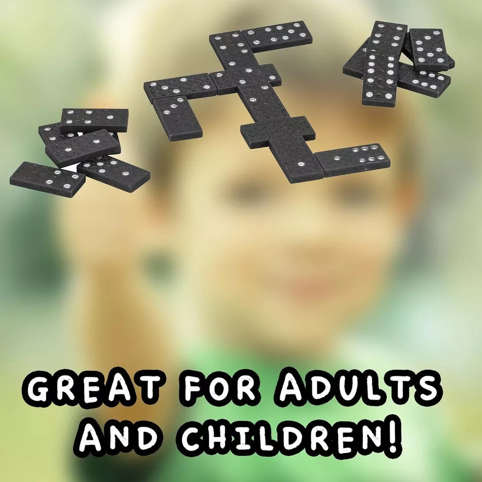 Classic Wooden Domino Set | 28 Pieces | Family and Kid Game Night