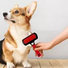 Dual-Sided Pet Deshedding Brush, Combo Gentle Cleaning & Grooming Tool