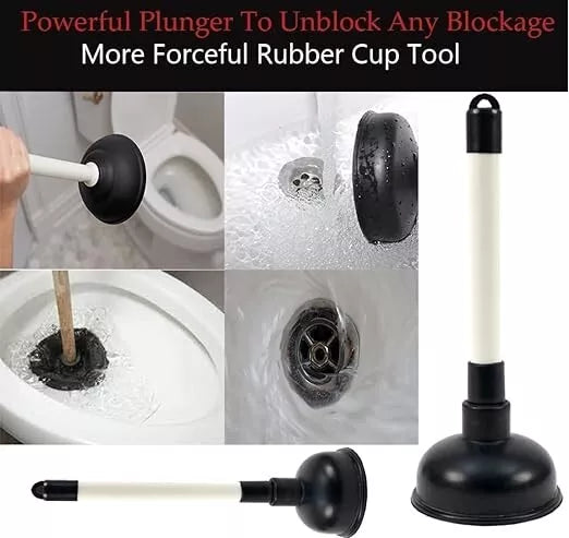 Heavy Duty Sink Plunger | Unblock Drains Fast | Kitchen & Bathroom