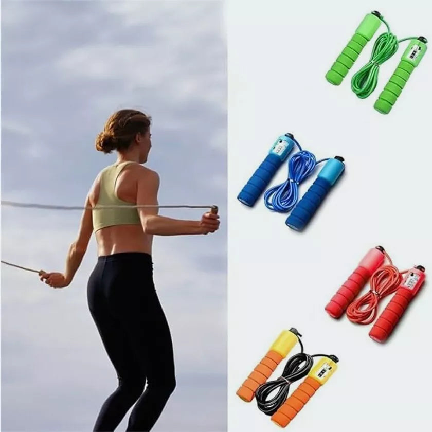 2x Jump Skipping Ropes with Counter and Adjustable Speed - Fitness and Fun