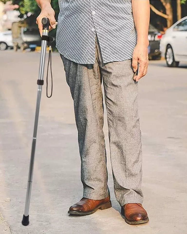 Walking Stick Lightweight, Durable and Foldable Walking Cane with Wrist Strap