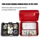 Money Box with 2 Keys - Money Tin with Lock - Small Lockable Cash Box with Coin