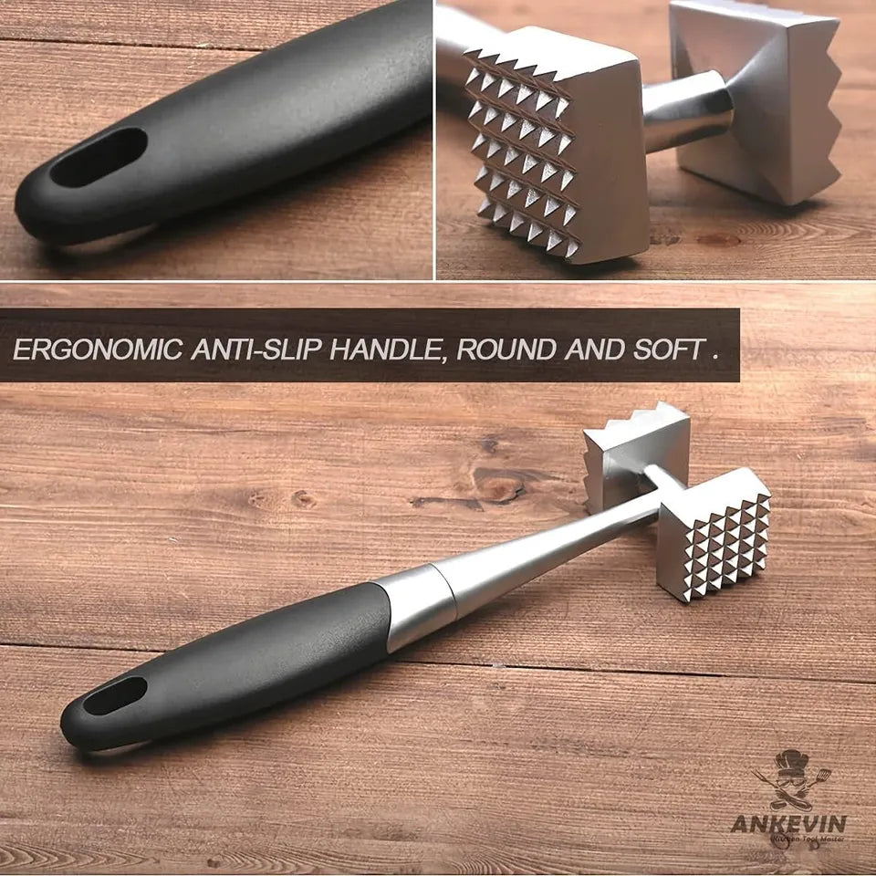 Meat Tenderizer, Dual-Sided Nails Meat Mallet, Meat Hammer