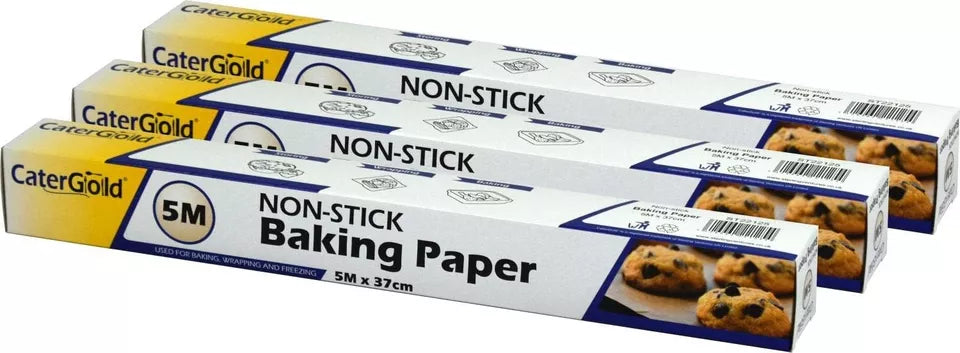 Non-Stick Baking Paper | 5m x 37cm Roll | Greaseproof & Heat Resistant 1 Pc