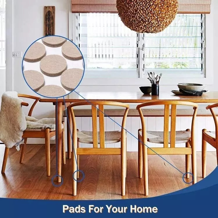 27 Heavy-Duty Self-Adhesive Felt Pads - Protect Floors and Furniture