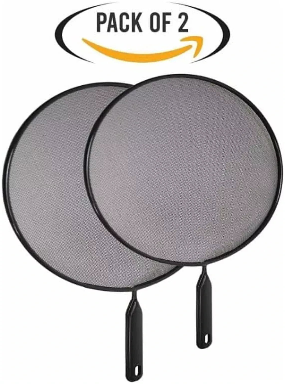 Splatter Screen 2pc, Splash Guard Lid with Knob, 28CM & 24CM, Perfect for Pans