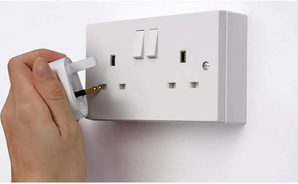 2-Pin to 3-Pin Converter, Adaptor Plug UK Converter For Toothbrush, Shaving