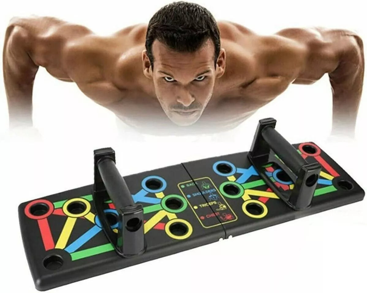 Push Up Board Foldable 14 in 1 Press Up Boards Fitness Gym Muscle Strength Push