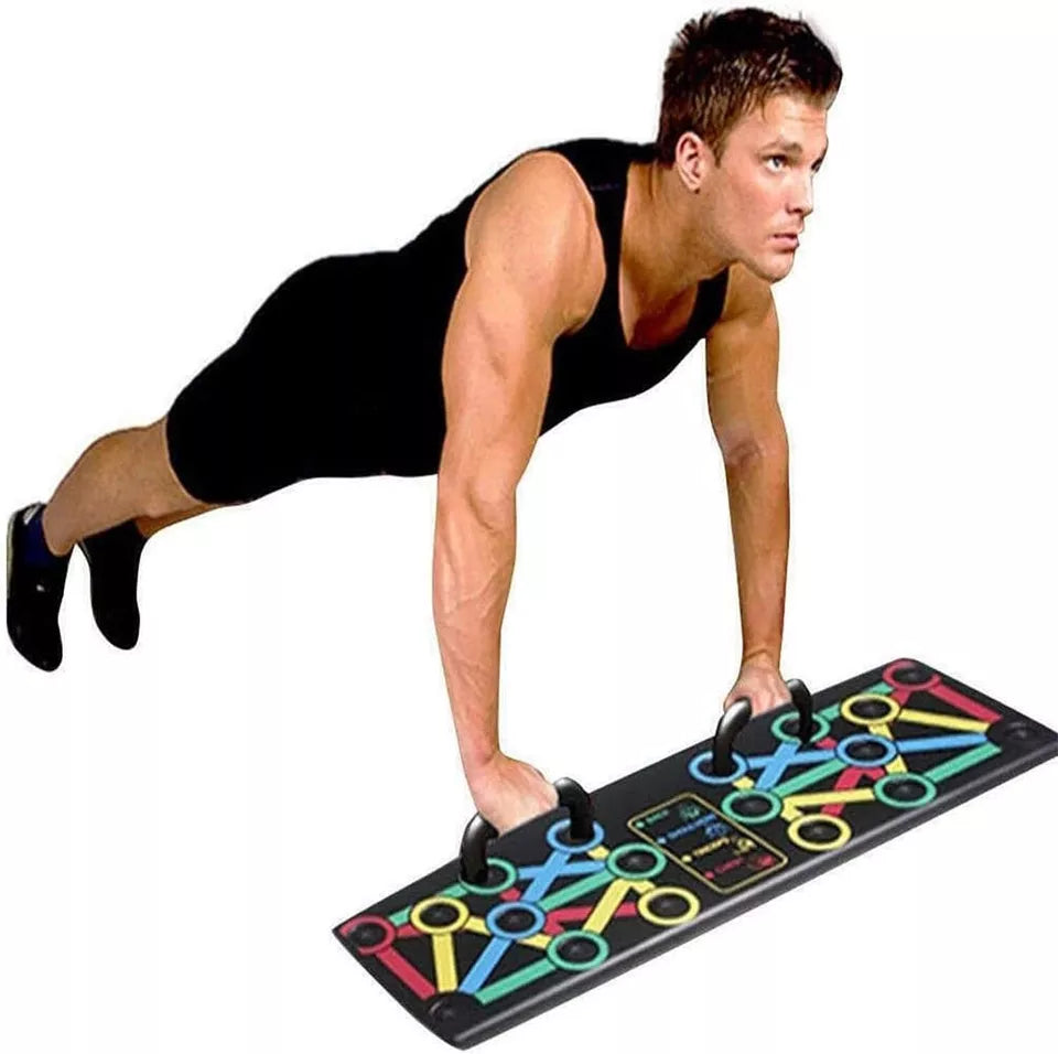 Push Up Board Foldable 14 in 1 Press Up Boards Fitness Gym Muscle Strength Push