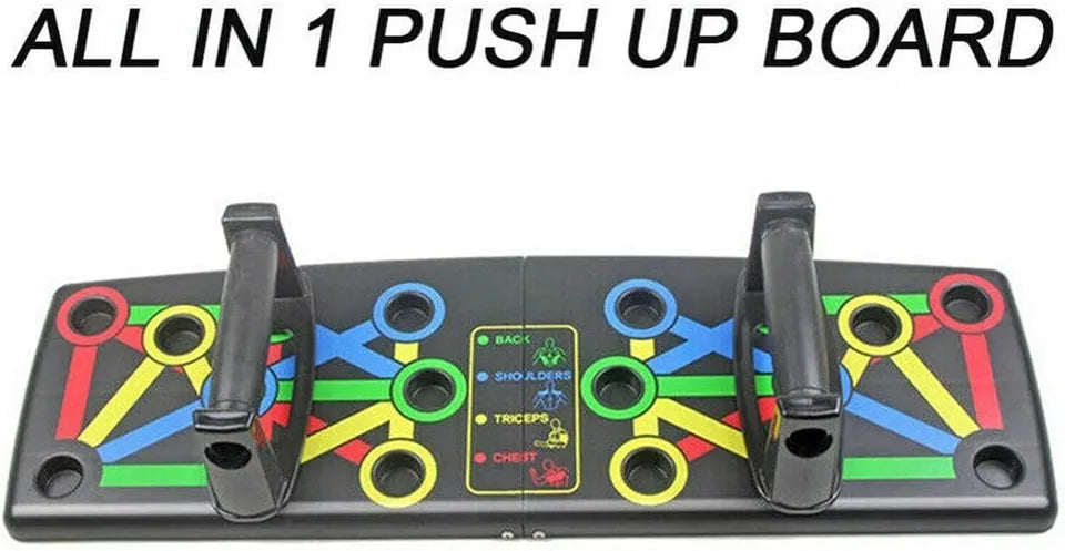 Push Up Board Foldable 14 in 1 Press Up Boards Fitness Gym Muscle Strength Push