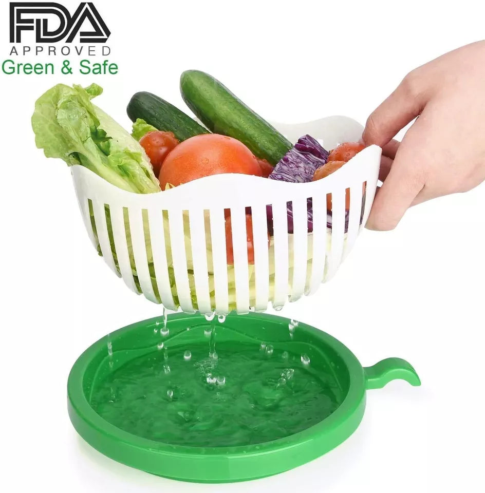 60 Seconds Salad Maker Bowl Cutter Slicer Easy to Make Healthy Fresh Salad Slice