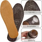 2 Pair Leather Insoles for Shoes, Absorbing Breathable Heel Grips Cut