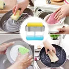 2 in 1 Dish Soap Dispenser for Kitchen Inno-vative Soap and Sponge Holder Counte