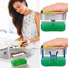 2 in 1 Dish Soap Dispenser for Kitchen Inno-vative Soap and Sponge Holder Counte