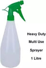 1L Refillable Spray Bottle - Plant Care, Cleaning, Garden, Hair, Trigger Sprayer