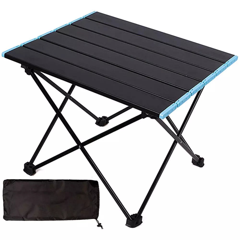 Folding Camping Tables with Carry Bag Portable Garden Picnic BBQ Beach Fishing